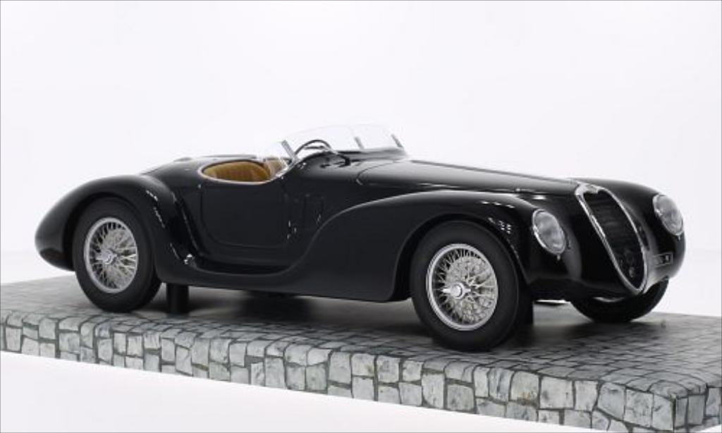 Alfa Romeo 6C 2500 1/18 Minichamps 2500 SS Corsa Spider nero RHD 1939 modellino in miniatura