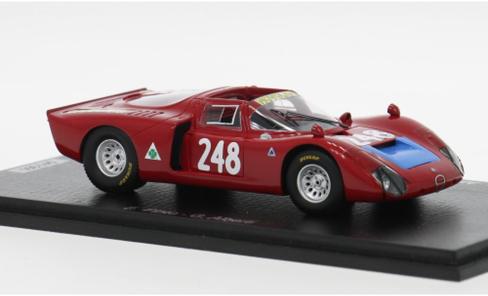 Alfa Romeo T33 1/43 Spark /2 Targa Florio 1969 #1969 E.Pinto/G.Alberti 1:43 modellino in miniatura