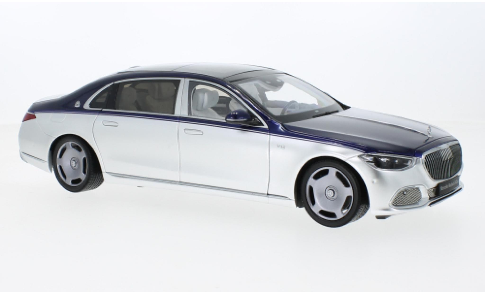 Mercedes CLA 1/18 Almost Real Maybach S-classe metallise blu/d 2021 modellino in miniatura