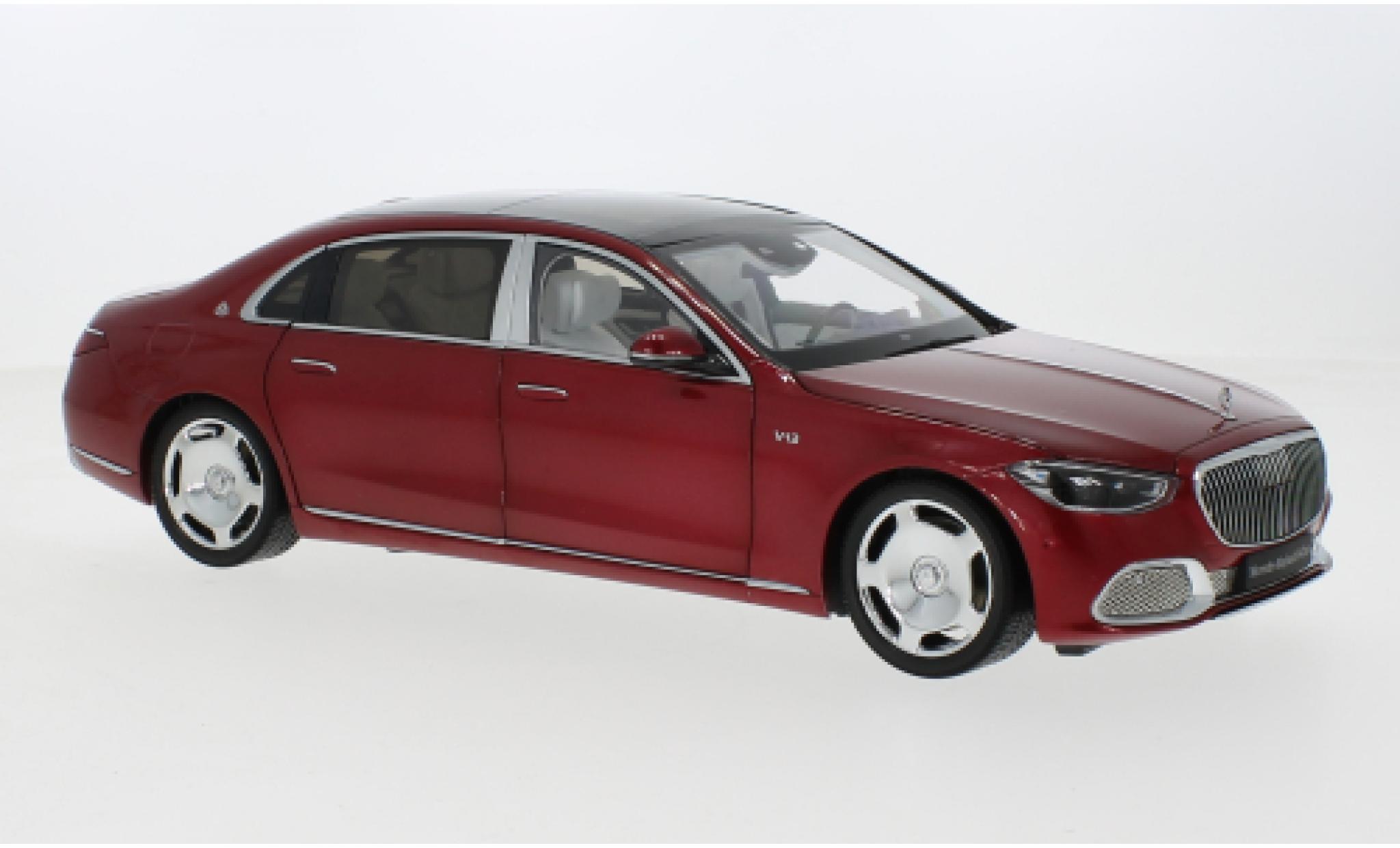 Mercedes CLA 1/18 Almost Real Maybach S-classe metallise rosso 2021 modellino in miniatura