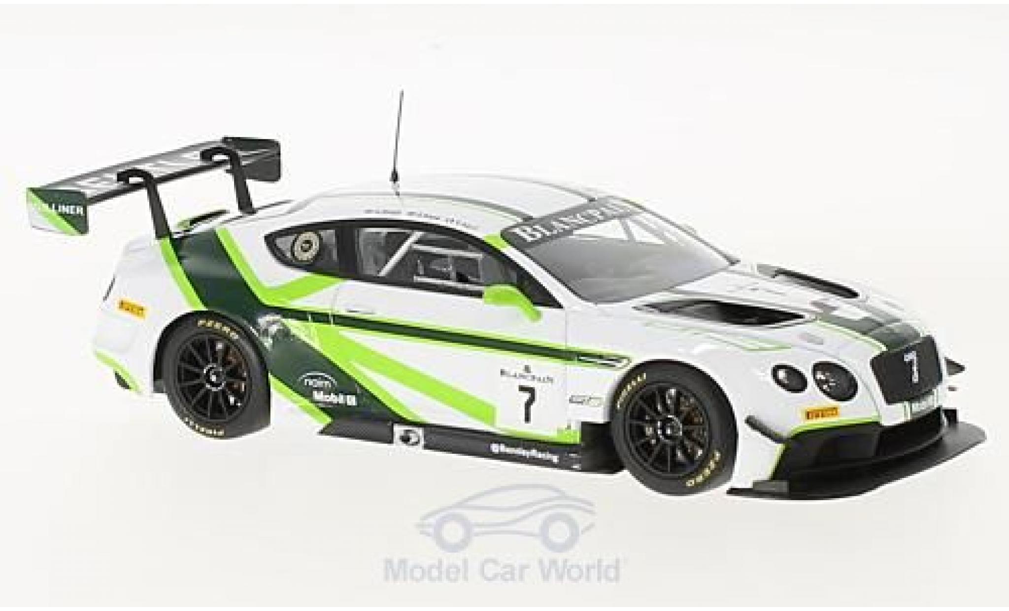 Bentley Continental T 1/43 Almost Real GT3 RHD No.7 Blancpain GT Series 2016 Launch Livery G.Smith/S.Kane/V.Abril modellino in miniatura