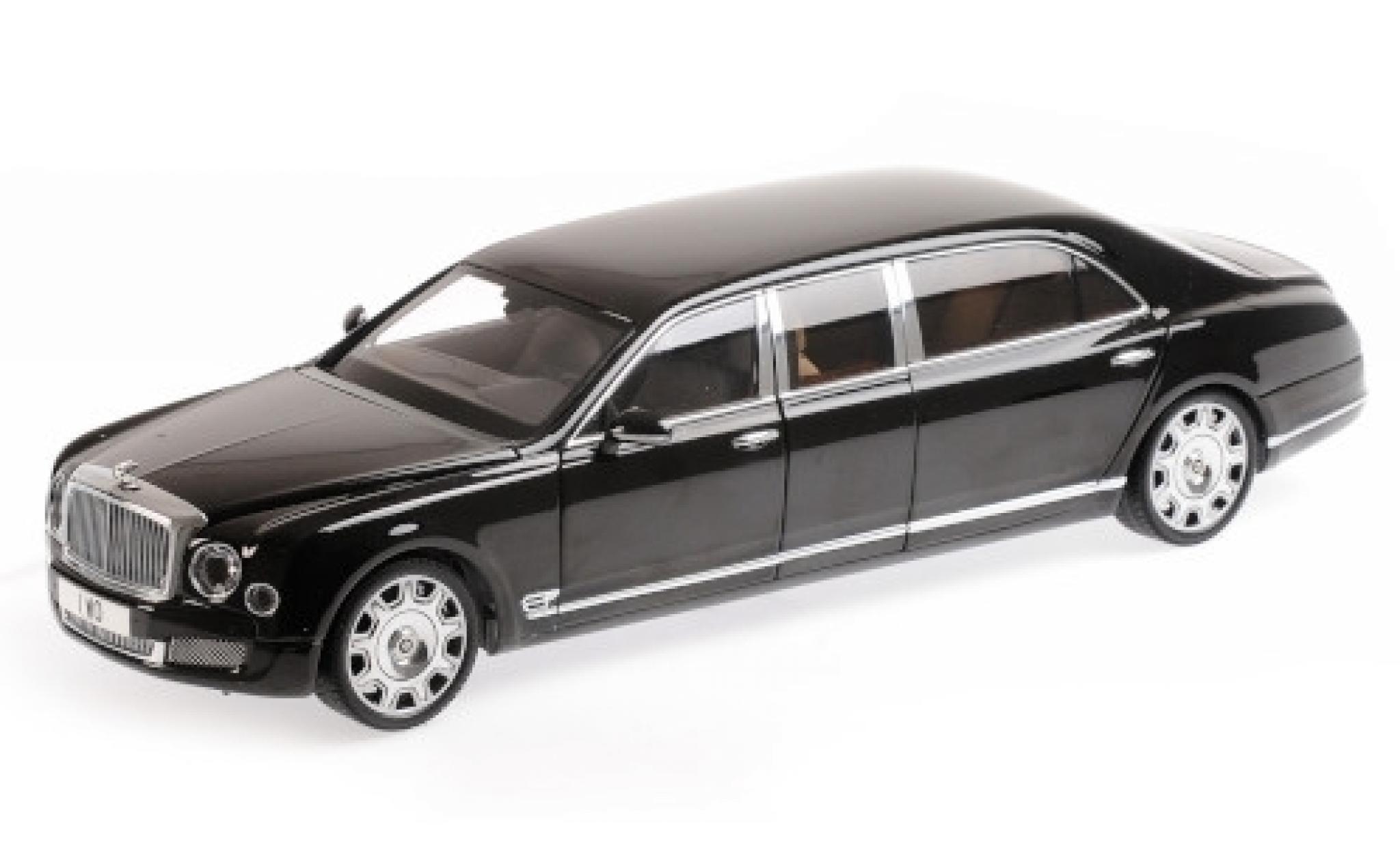 Bentley Mulsanne 1/18 Almost Real Grand Limousine by Mulliner nero 2017 modellino in miniatura
