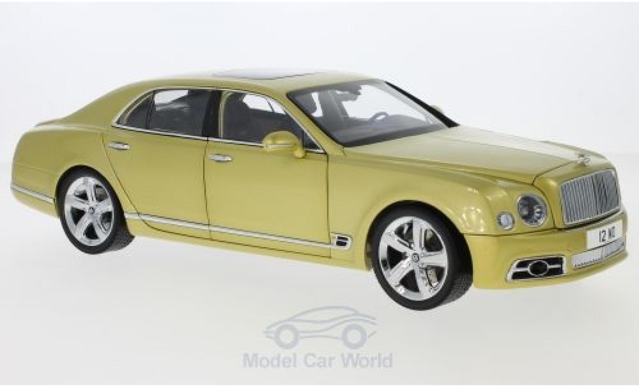 Bentley Mulsanne 1/18 Almost Real Speed gold 2017 modellino in miniatura