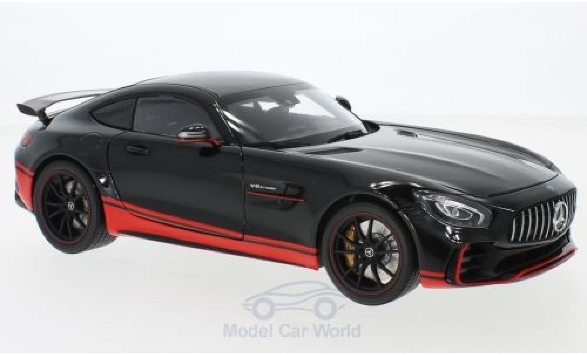 Mercedes AMG GT 1/18 Almost Real R nero/rosso 2017 modellino in miniatura