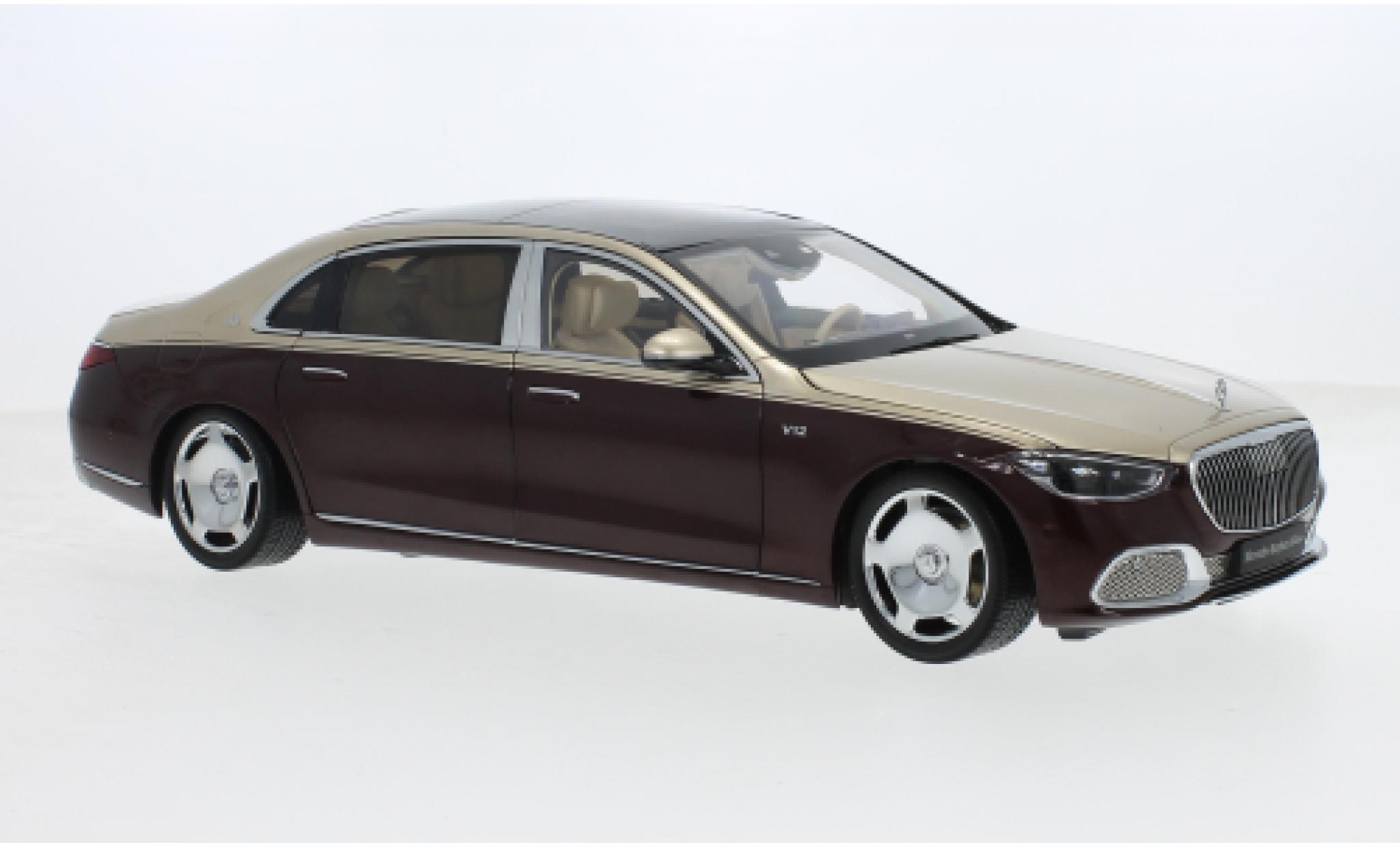 Mercedes CLA 1/18 Almost Real Maybach Classe S metallise beige/metallise rot 2021 1:18 modellino in miniatura
