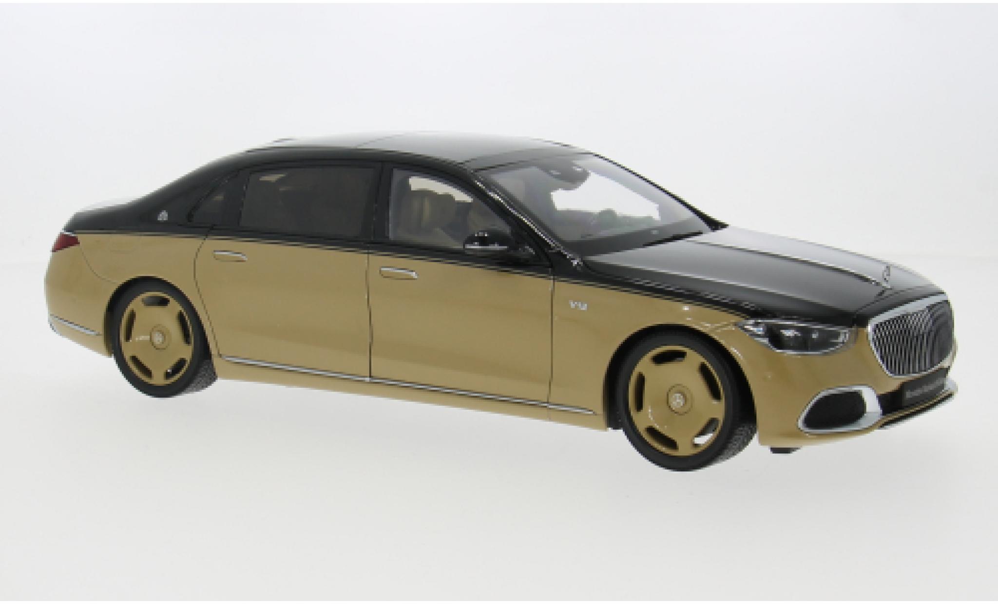 Mercedes Classe S 1/18 Almost Real (Z 223) beige/schwarz 2021 1:18 modellino in miniatura