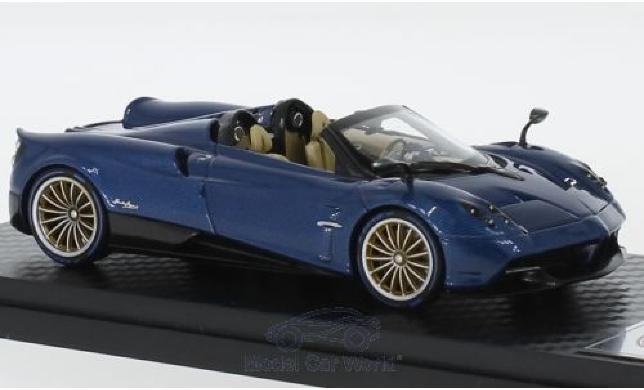 Pagani Huayra 1/43 Almost Real Roadster blu/carbon 2017 modellino in miniatura