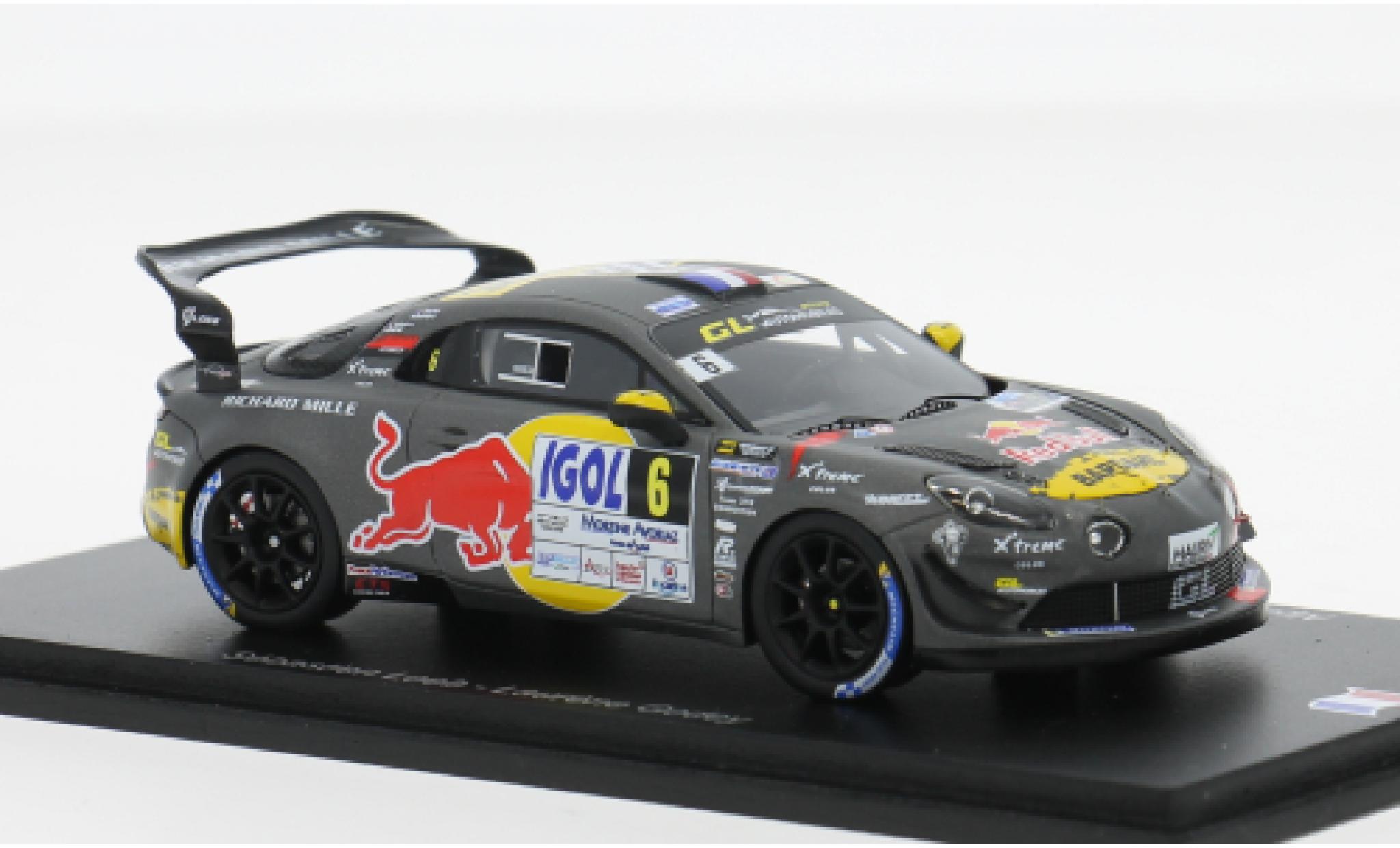 Alpine A110 1/43 Spark GT+ Rally du Mont Blanc 2024 #6 S.Loeb 1:43 modellino in miniatura