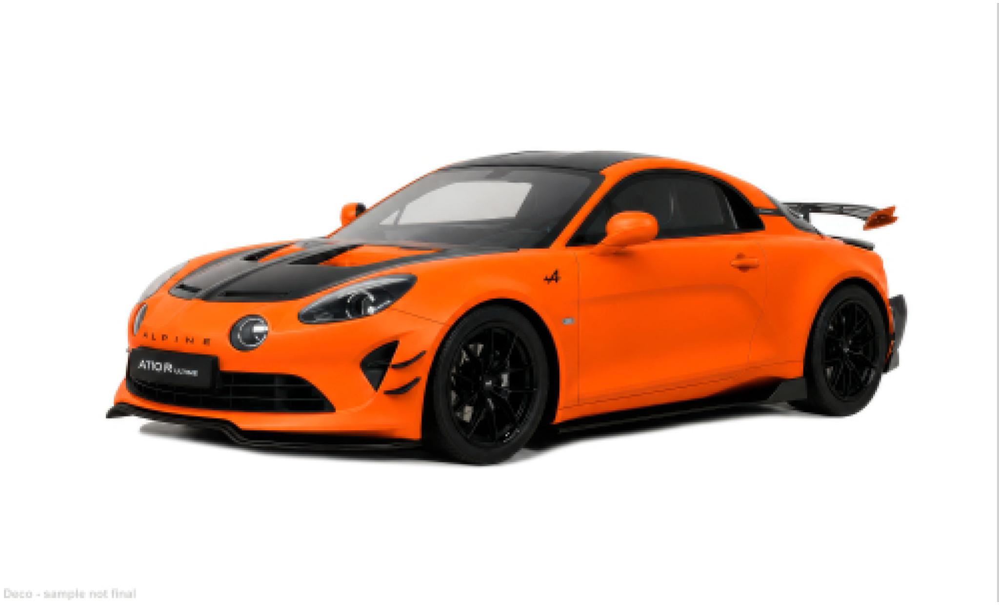 Alpine A110 1/18 Ottomobile R orange/nero 2025 1:18 modellini auto