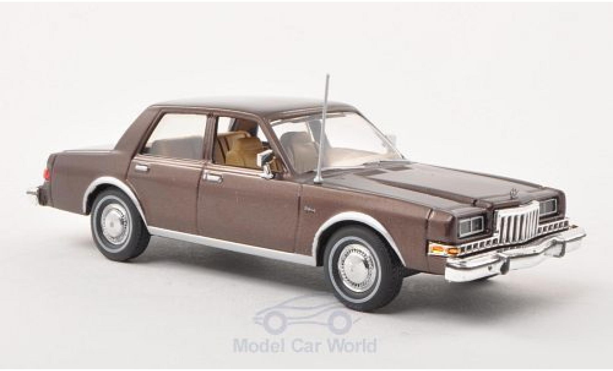 Dodge Diplomat 1/43 American Heritage Models metallico marroneee 1985 modellino in miniatura