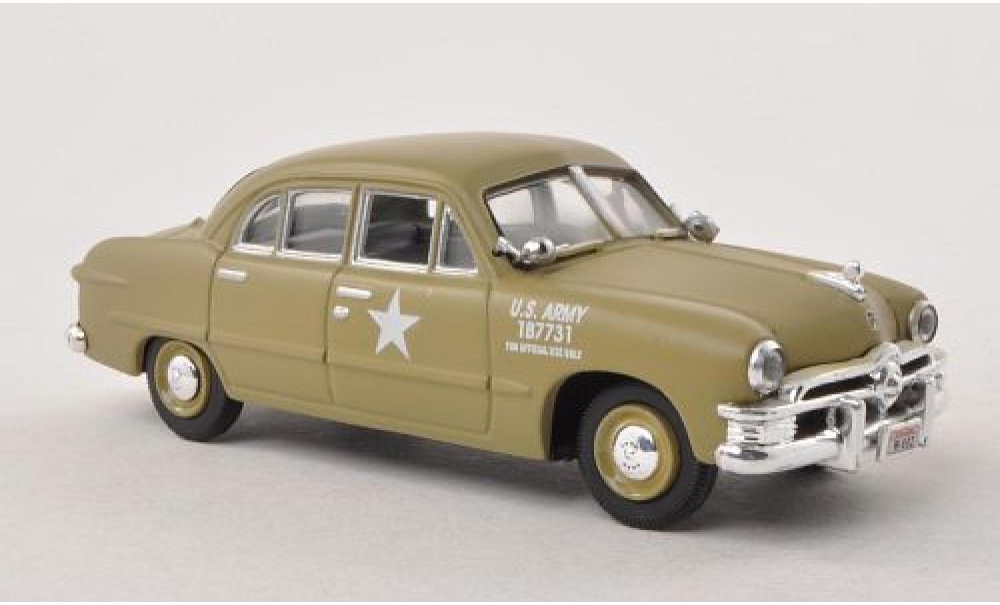 Ford Custom 1/43 American Heritage Models 4-Door Sedan 1950 Army Staff Car modellino in miniatura