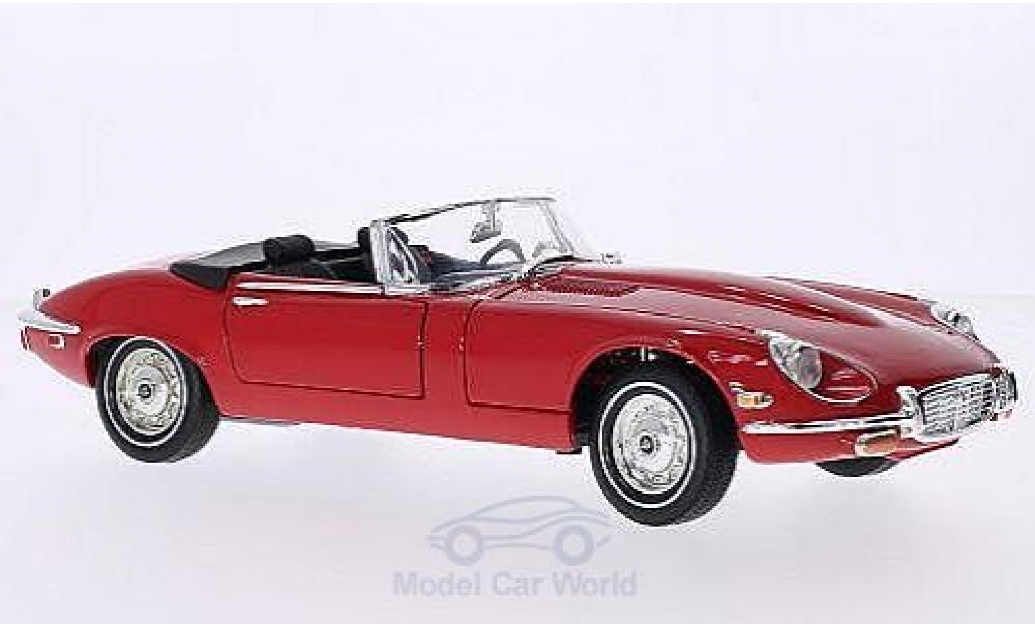 Jaguar E-Type 1/18 Motormax rosso 1971 modellino in miniatura