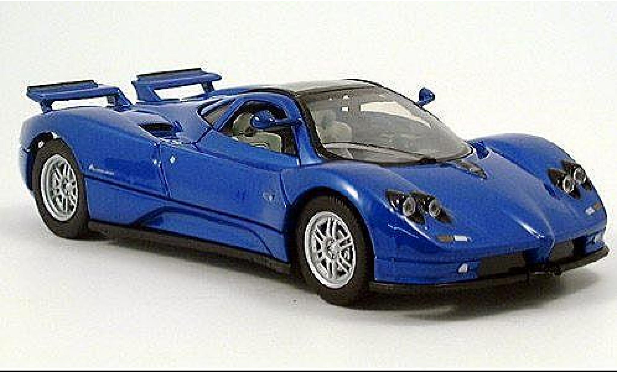 Pagani Zonda 1/24 Motormax C12 metallico blu modellino in miniatura