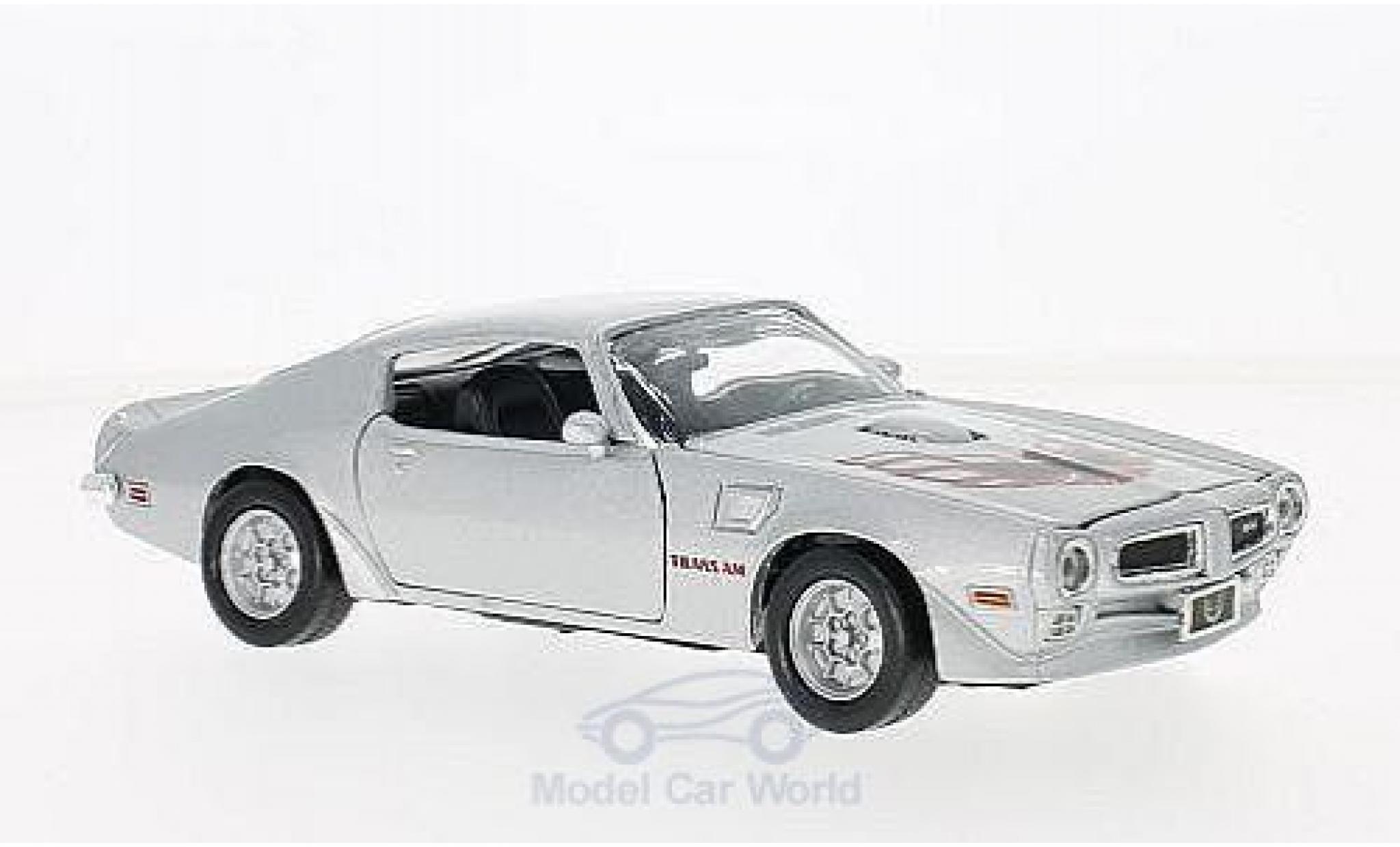 Pontiac Firebird 1973 1/24 Motormax Trans Am grigio/Dekor 1973 modellino in miniatura