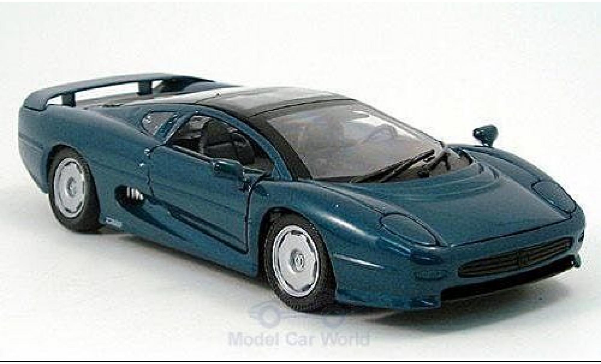 Jaguar XJ 6 1/24 Welly 220 metallico verde 1996 modellino in miniatura