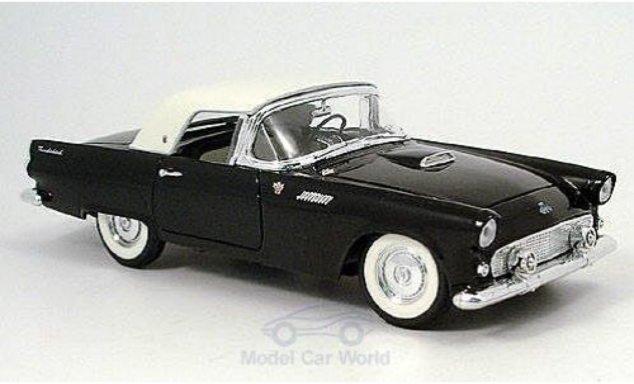 Ford Thunderbird 1955 1/18 Yat Ming nero/bianco 1955 modellino in miniatura