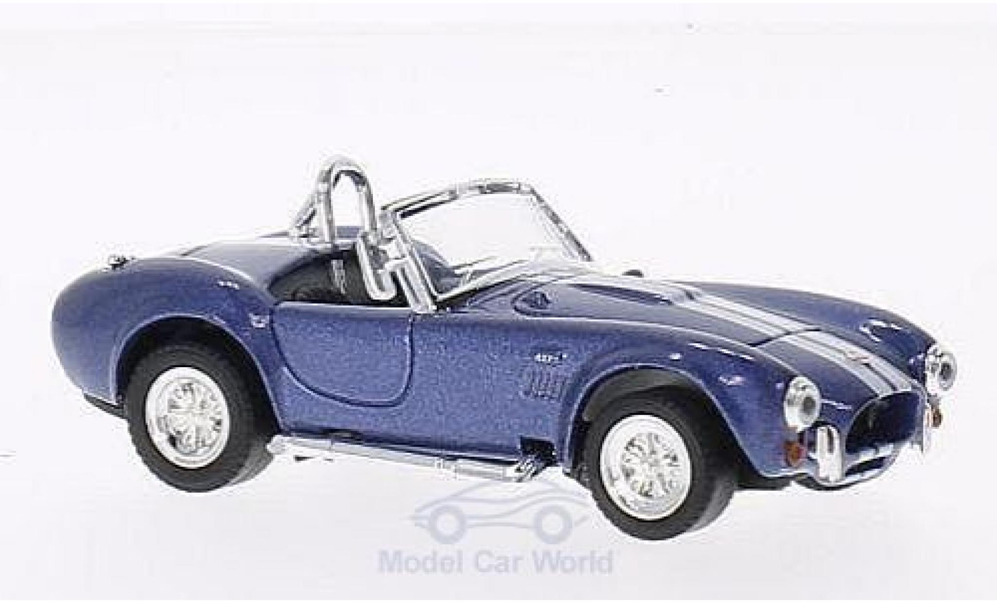 Shelby Cobra 1/18 Yat Ming 427 S/C metallico blu/bianco 1964 modellino in miniatura