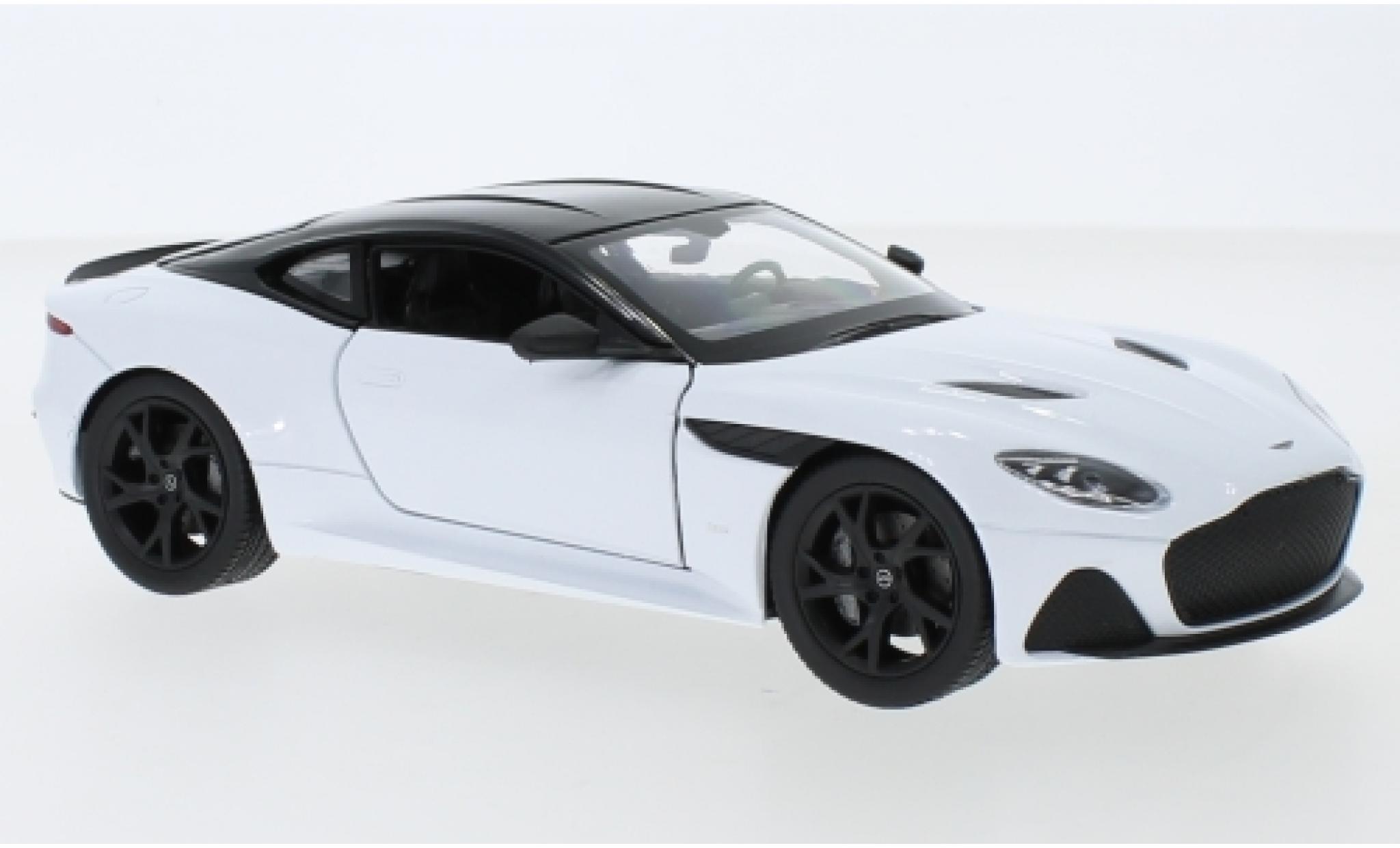 Aston Martin DBS 1/24 Welly Superlegge weiss 1:24 modellino in miniatura