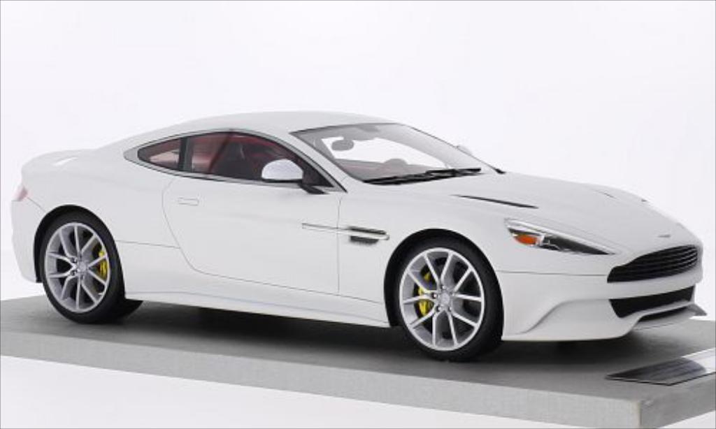 Aston Martin Vanquish 1/18 Tecnomodel Coupe matt-bianco modellino in miniatura