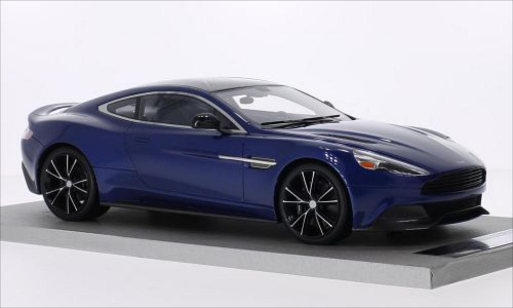 Aston Martin Vanquish 1/18 Tecnomodel Coupe metallico blu modellino in miniatura