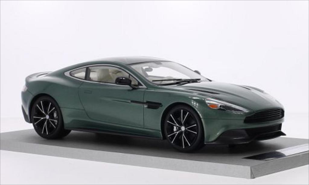 Aston Martin Vanquish 1/18 Tecnomodel Coupe metallico grun/nero modellino in miniatura