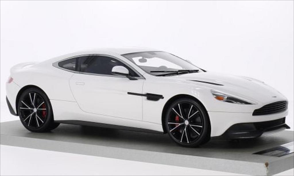 Aston Martin Vanquish 1/18 Tecnomodel Coupe bianco modellino in miniatura