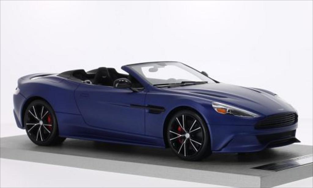 Aston Martin Vanquish 1/18 Tecnomodel Volante matt-blu modellino in miniatura