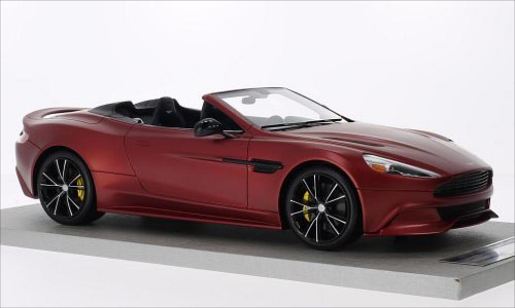 Aston Martin Vanquish 1/18 Tecnomodel Volante matt-rosso 2014 modellino in miniatura