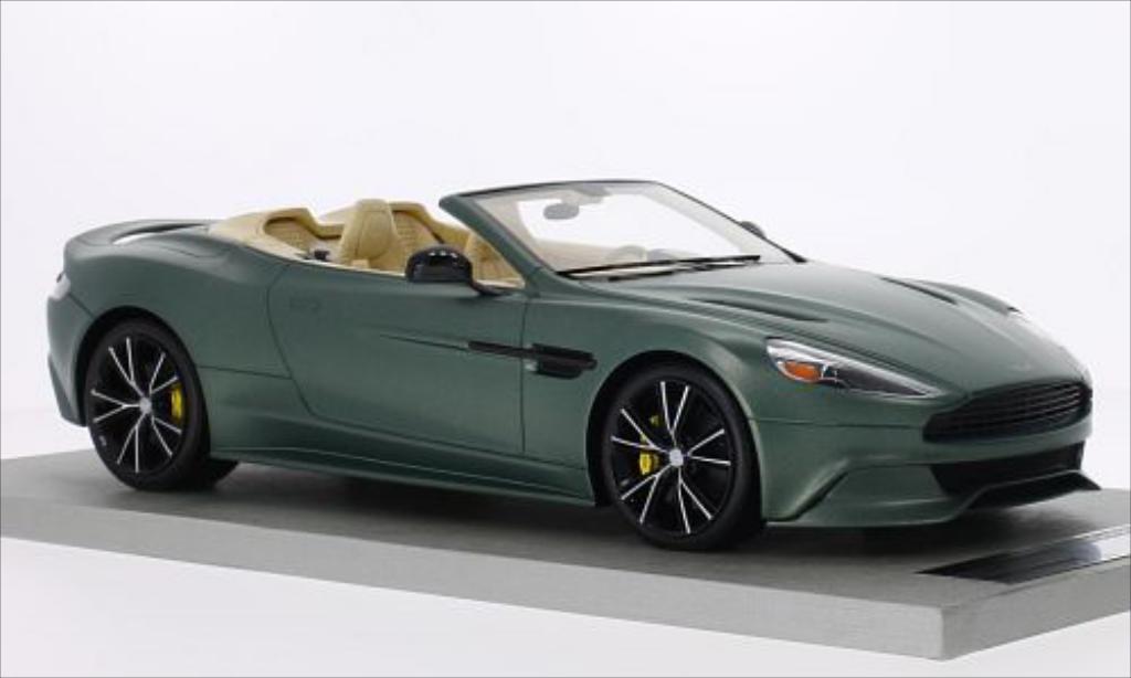 Aston Martin Vanquish 1/18 Tecnomodel Volante matt-grun modellino in miniatura