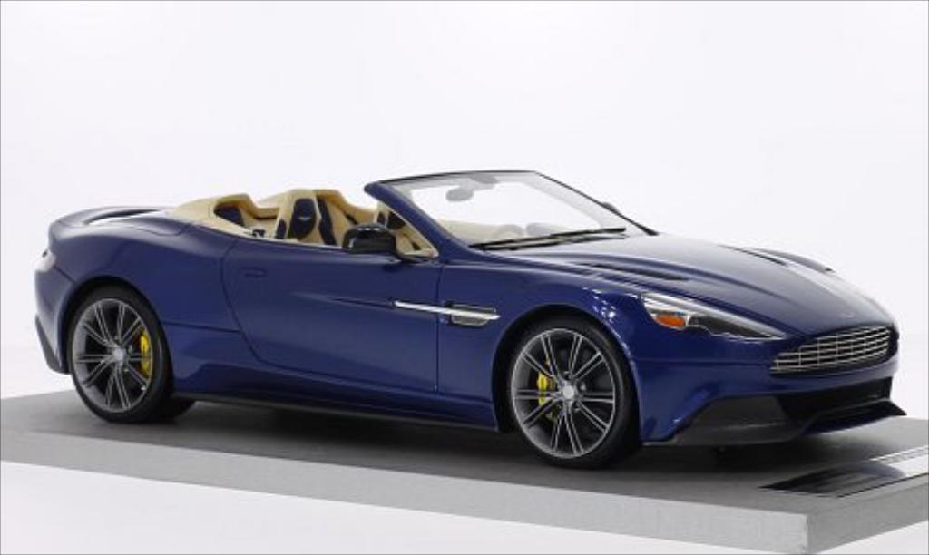 Aston Martin Vanquish 1/18 Tecnomodel Volante metallico blu modellino in miniatura