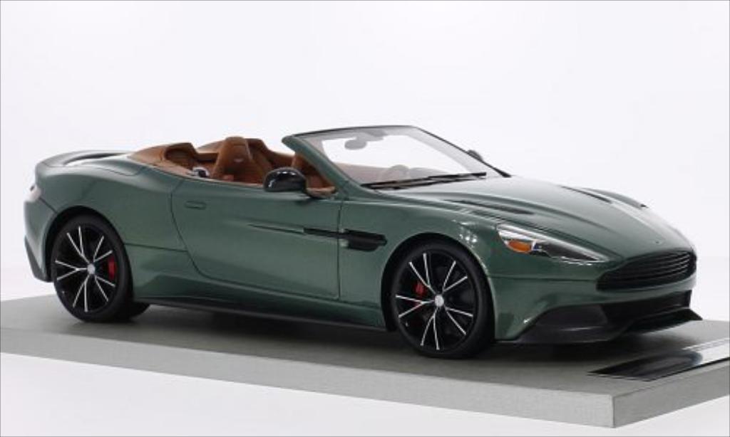 Aston Martin Vanquish 1/18 Tecnomodel Volante metallico grun/carbon modellino in miniatura