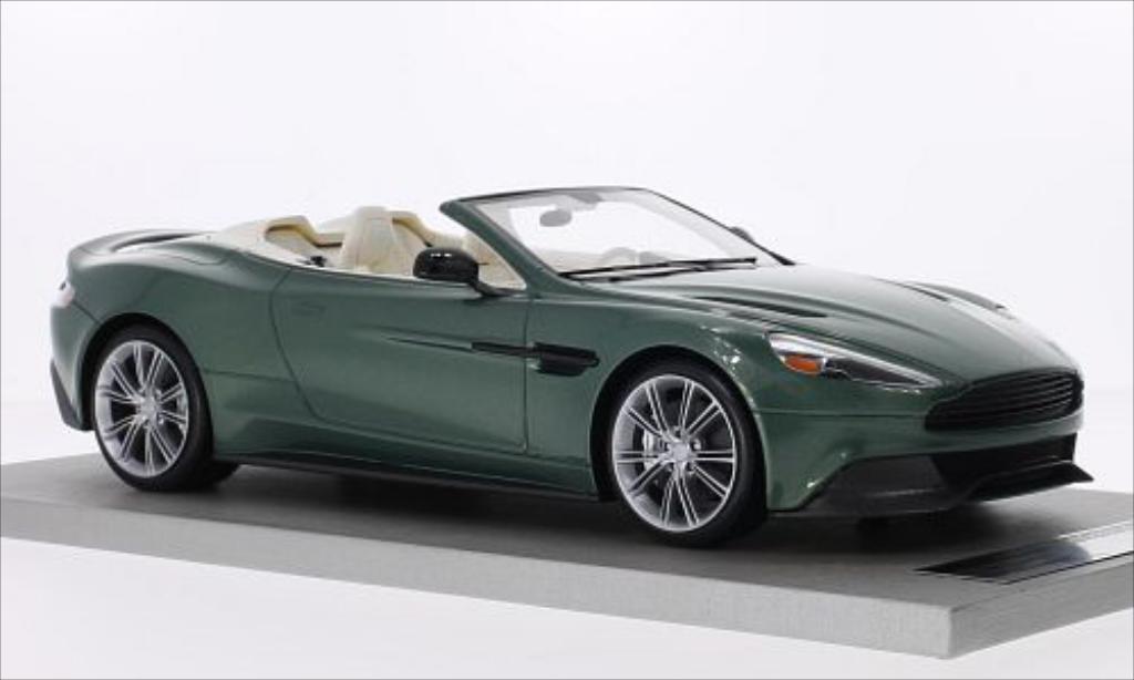 Aston Martin Vanquish 1/18 Tecnomodel Volante metallico grun modellino in miniatura