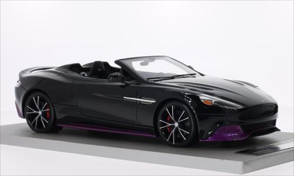 Aston Martin Vanquish 1/18 Tecnomodel Volante nero/rosso modellino in miniatura