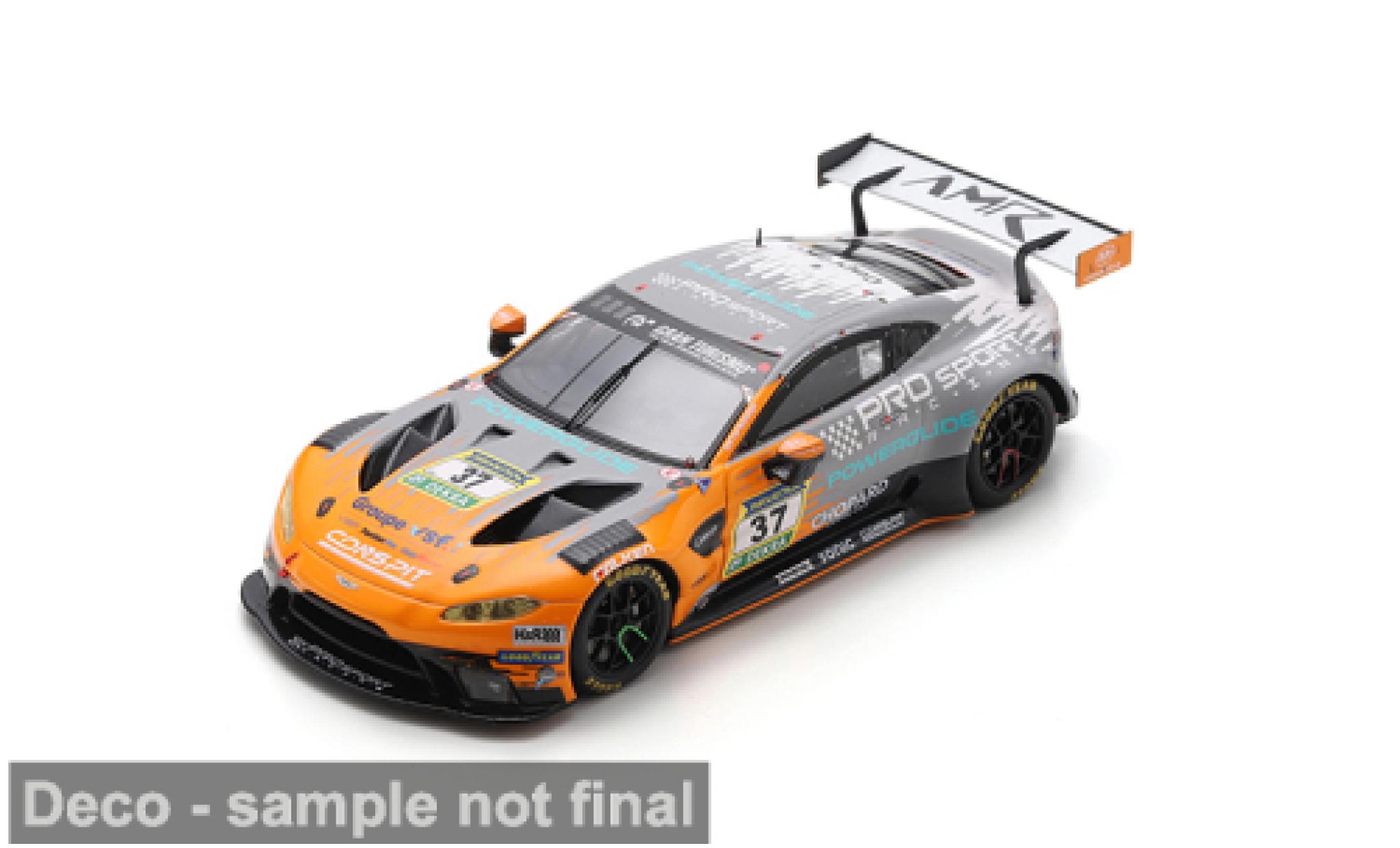 Aston Martin Vantage 1/43 Spark AMR GT3 24h N&uuml;rburgring 2025 PROsport Racing #37 S.Palette/M.B&ouml;ckmann 1:43 modellino in miniatura