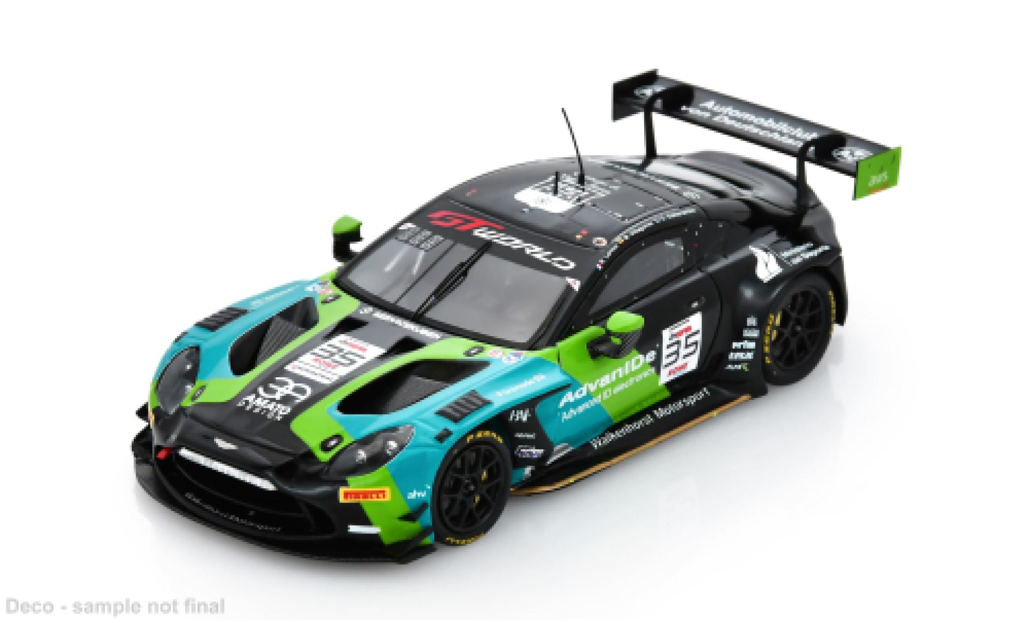 Aston Martin Vantage 1/43 Spark AMR GT3 EVO 24h Spa 2025 Walkenhorst Motorsport #35 R.Leroux/O.S&ouml;derstr&ouml;m 1:43 modellino in miniatura