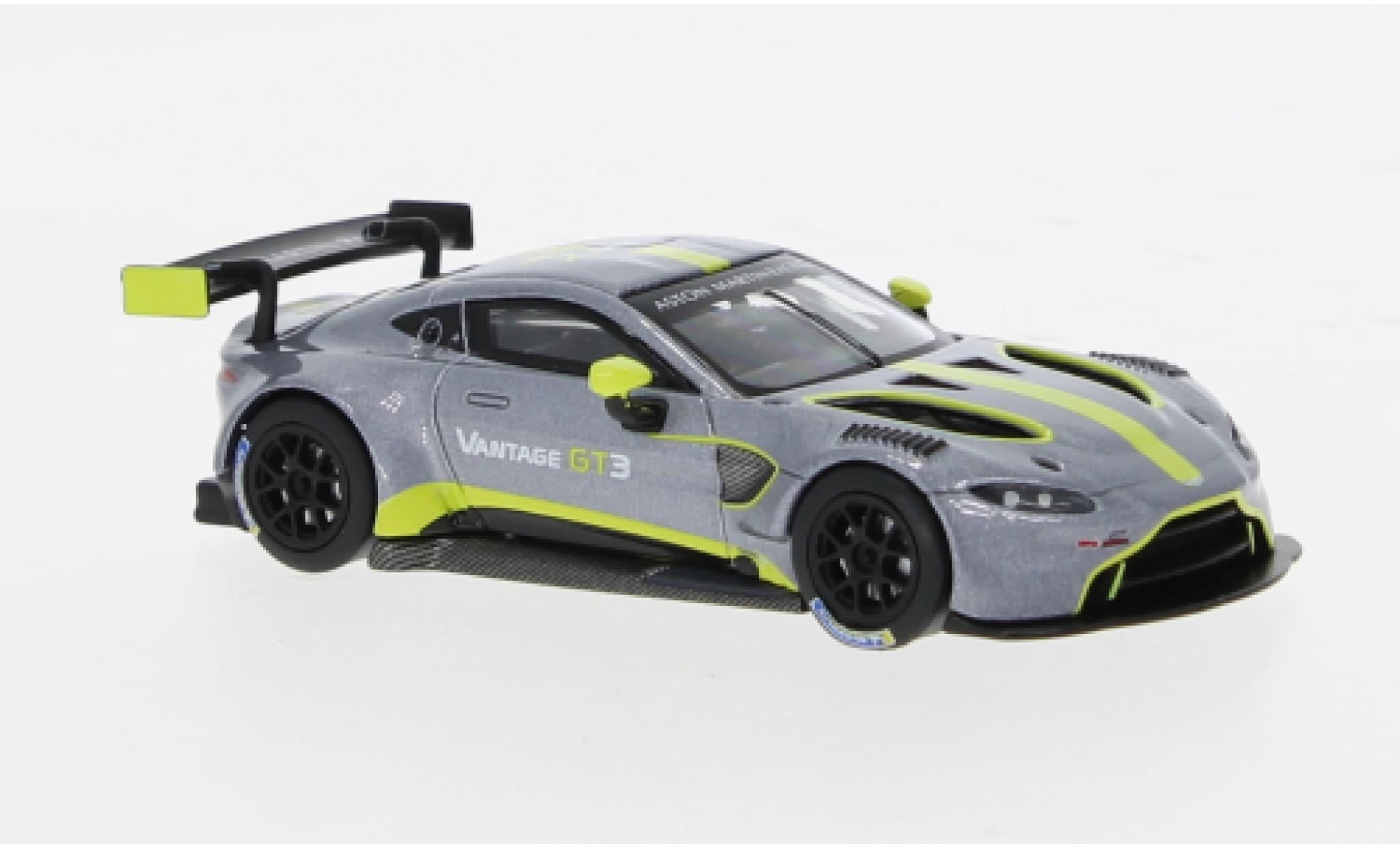 Aston Martin Vantage 1/64 Pop Race GT3 silber 1:64 modellino in miniatura