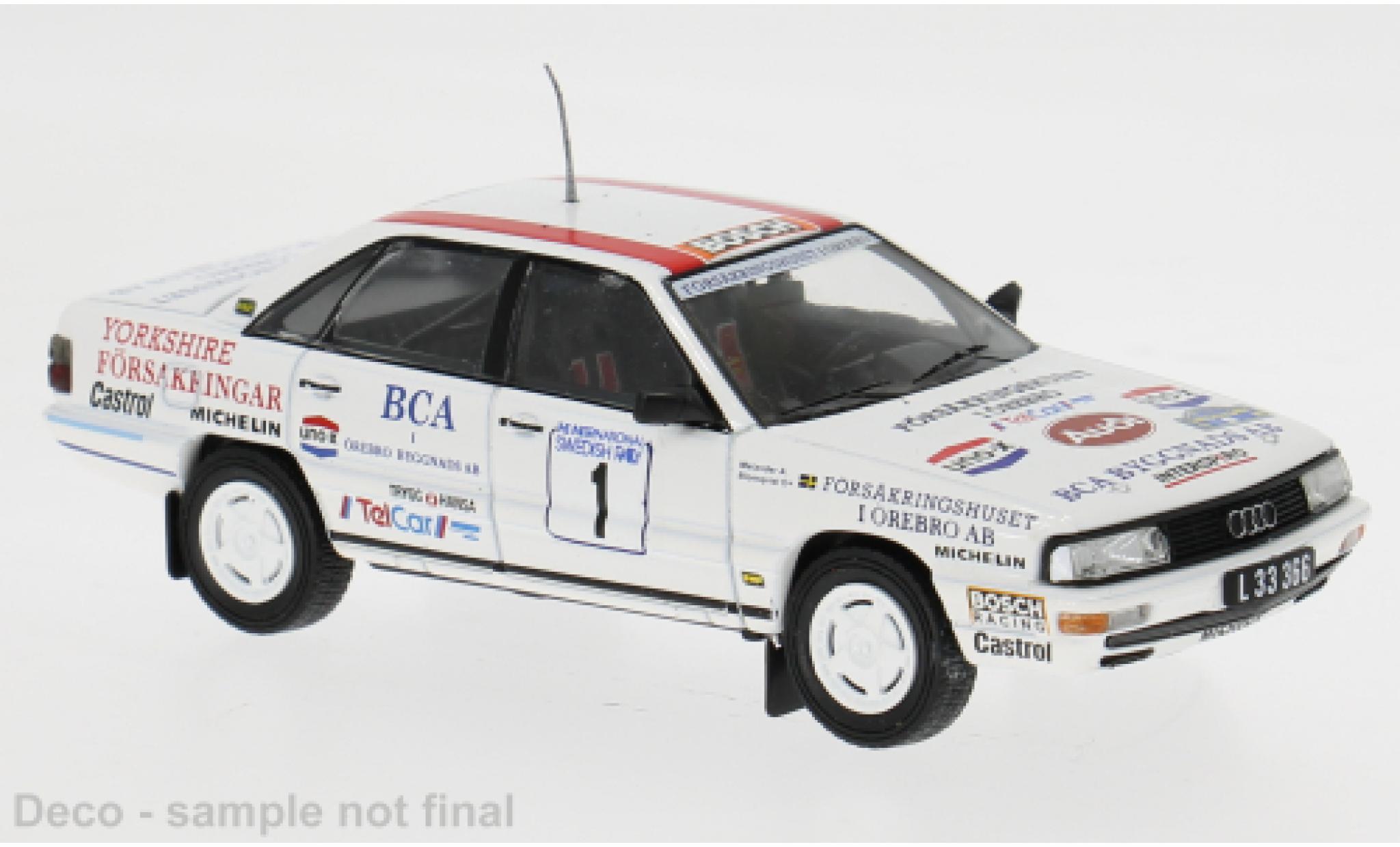 Audi 200 1/43 IXO (C3) Quattro Rally Schweden 1989 #1 S.Blomqvist/B.Melander 1:43 modellini auto