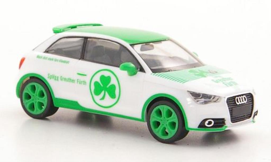 Audi A1 1/87 Herpa SpVgg Greuther Furth bianco/grun modellino in miniatura