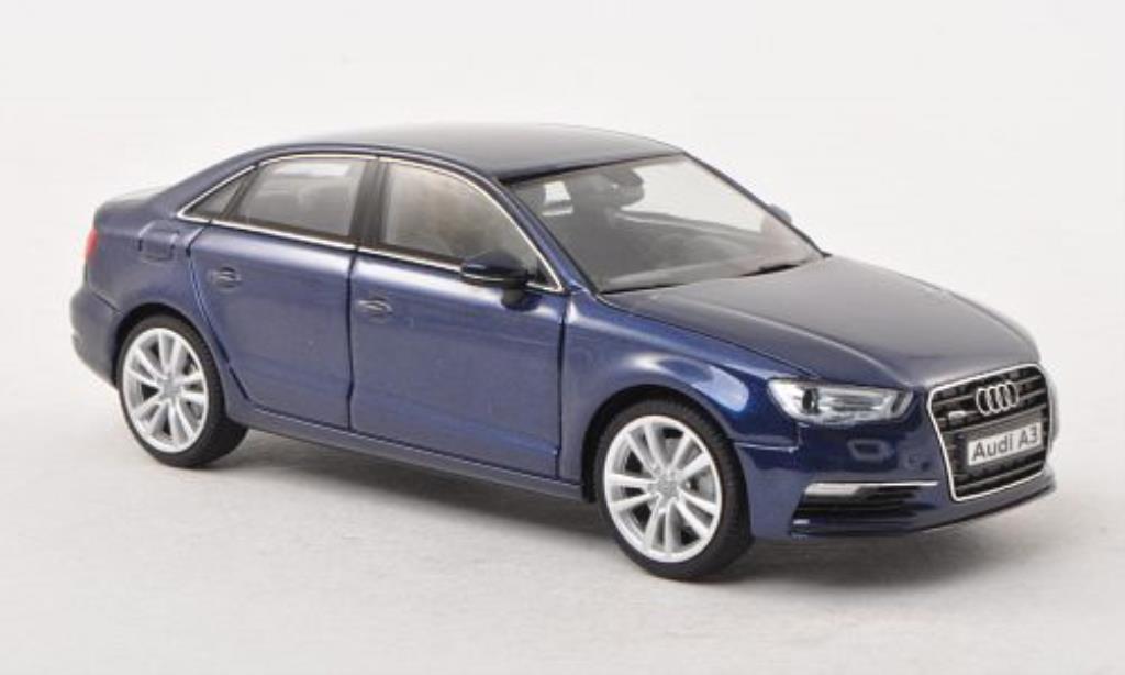Audi A3 1/43 Herpa Limousine blu modellino in miniatura