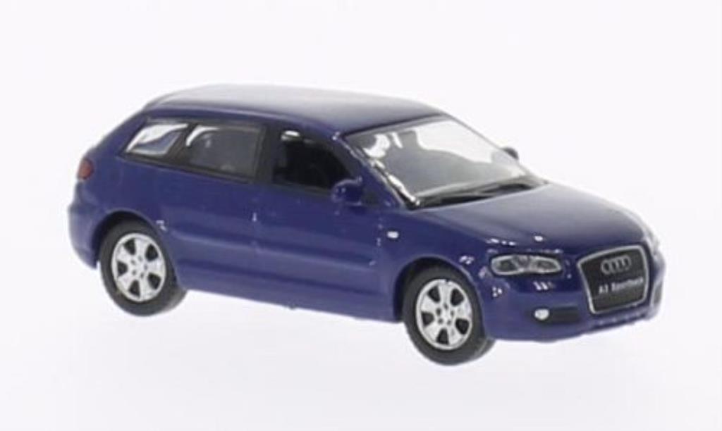 Audi A3 1/87 Welly Sportback blu modellino in miniatura