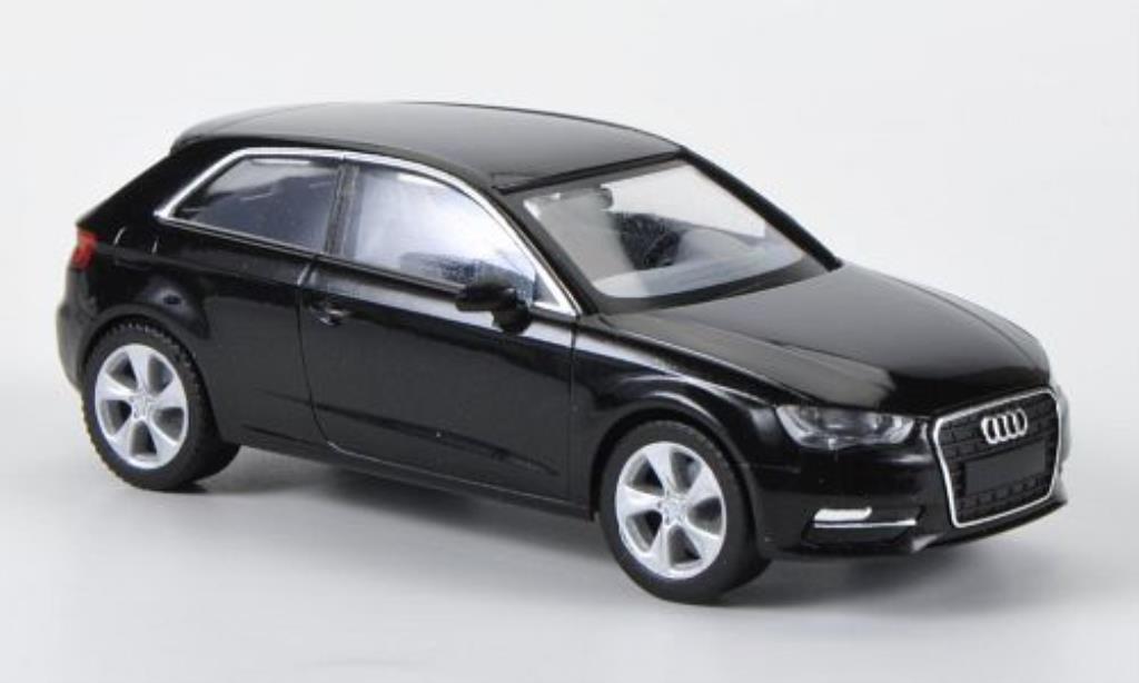 Audi A3 1/87 Herpa (Typ 8V) nero modellino in miniatura