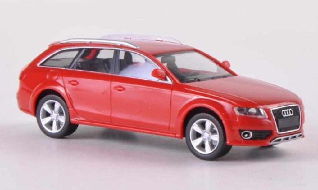 Audi A4 Avant 1/87 Herpa Avant Allroad rosso modellino in miniatura