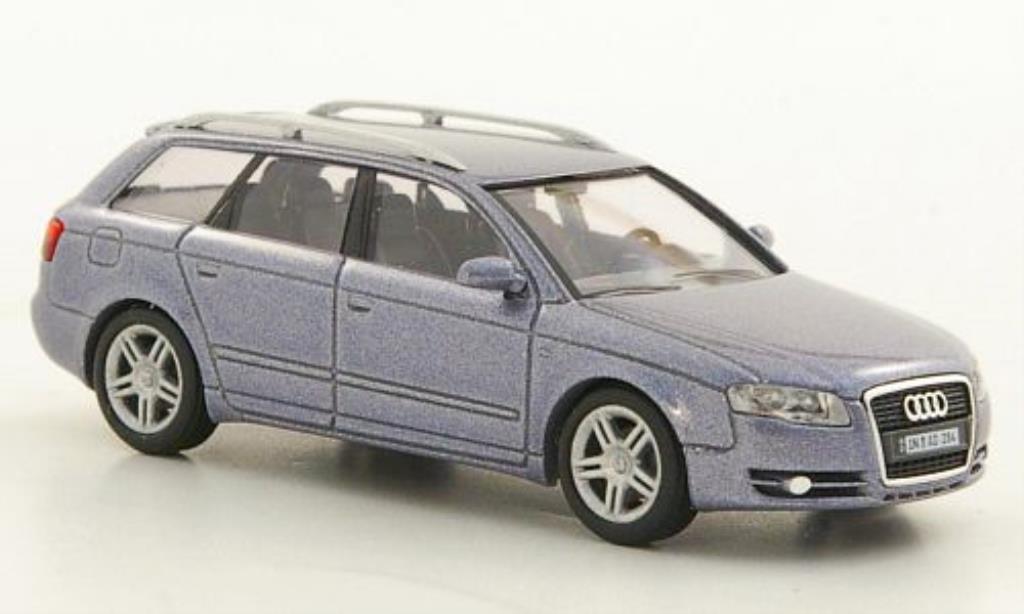 Audi A4 Avant 1/87 Busch Avant grigio-blu Facelift 2005 modellino in miniatura