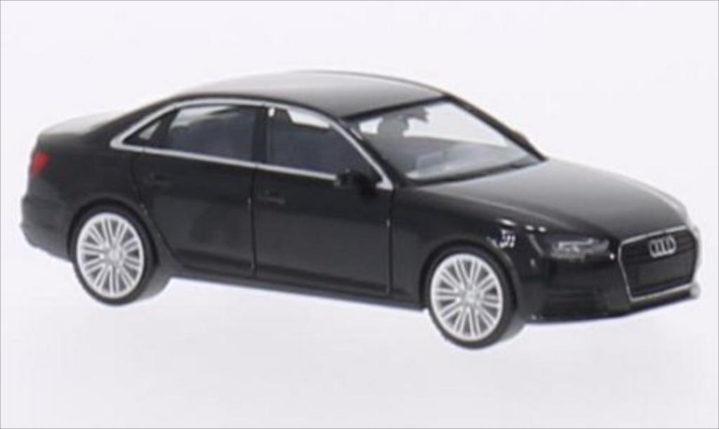 Audi A4 1/87 Herpa (B9) nero 2015 modellino in miniatura