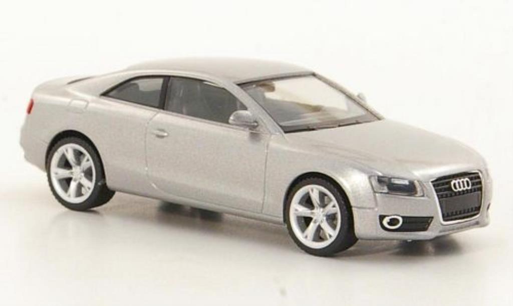 Audi A5 1/87 Herpa grigio-grigio modellino in miniatura