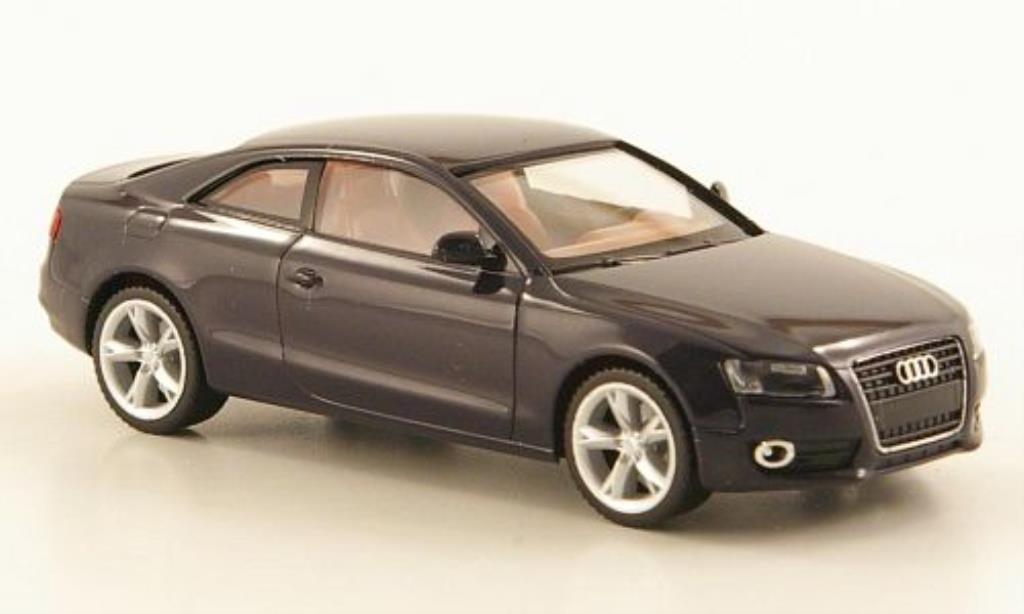 Audi A5 1/87 Herpa nero marroneeees Interieur modellino in miniatura
