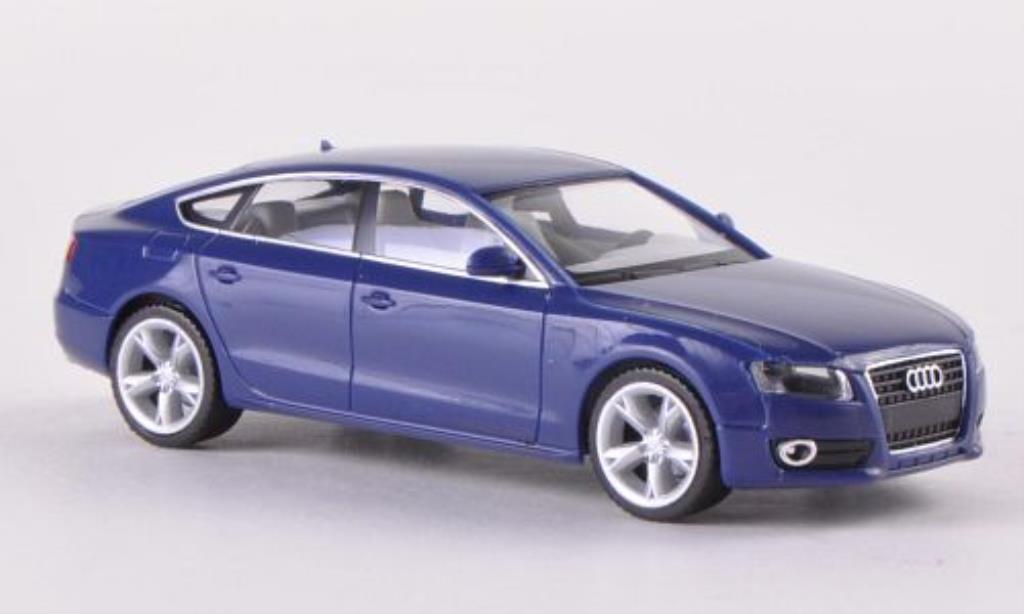 Audi A5 1/87 Herpa Sportback blu modellino in miniatura