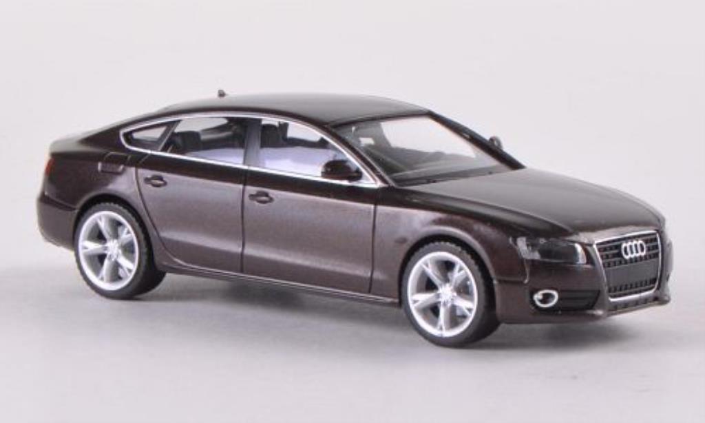 Audi A5 1/87 Herpa Sportback met-.marroneee modellino in miniatura