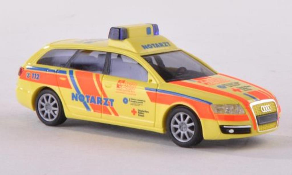 Audi A6 Avant 1/87 Busch Avant ASB Notarzt - Ludwigsburg 2004 modellino in miniatura