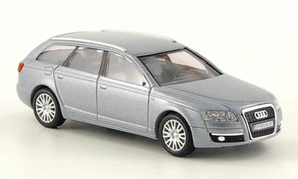 Audi A6 Avant 1/87 Busch Avant grigio CMD 2004 modellino in miniatura